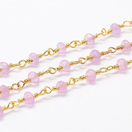 Natural White Jade Beaded Chains CHC-G312-G07-1
