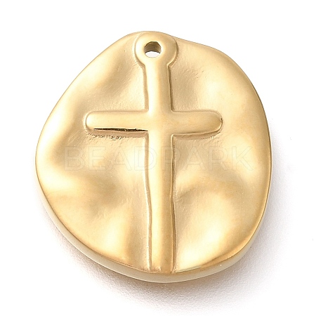 304 Stainless Steel Pendants STAS-P369-07G-1