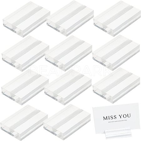 Acrylic Name Card Holder TACR-WH0001-09-1