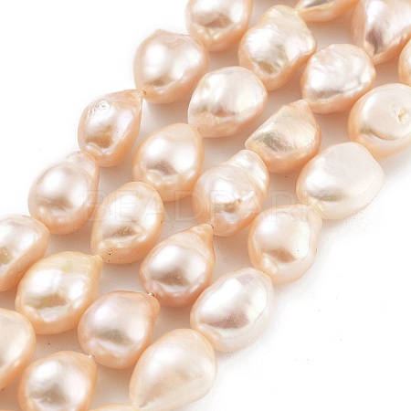 Natural Cultured Freshwater Pearl Beads Strands PEAR-P062-36B-1