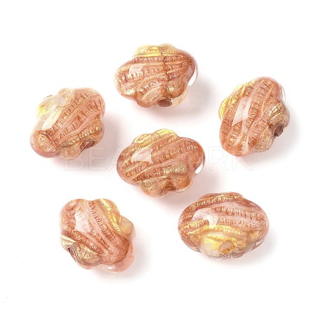 Two Tone Transparent Acrylic Beads OACR-D304-01F-1