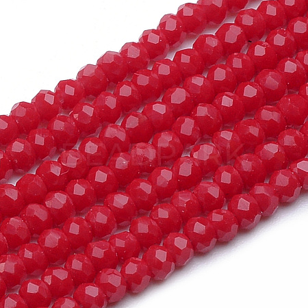 Opaque Glass Beads Strands X-GLAA-R200-B10-1