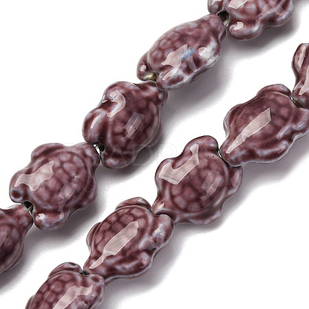 Handmade Porcelain Beads Strands LAMP-G140-02K-1