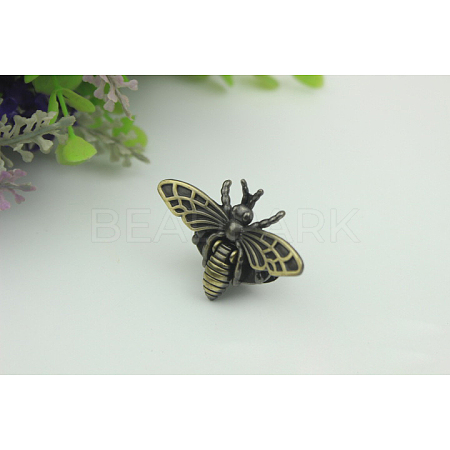 Zinc Alloy Twist Bag Lock Purse Catch Clasps PURS-PW0001-056BAB-1