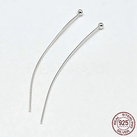 925 Sterling Silver Ball Head Pins X-STER-F018-03K-1