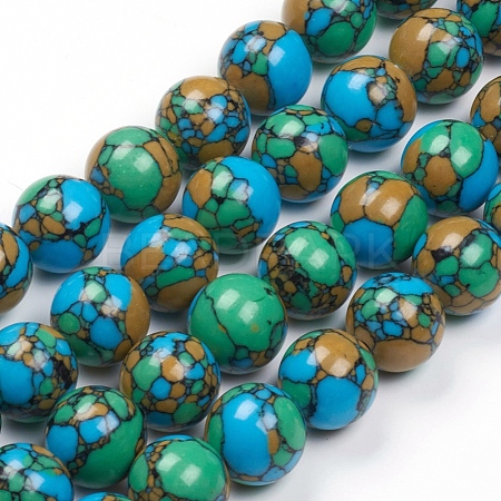 Synthetic Turquoise Beads Strands TURQ-G832-04-10mm-1