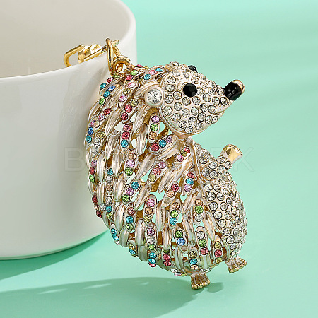 Alloy & Rhinestone Keychain PW-WG77410-01-1