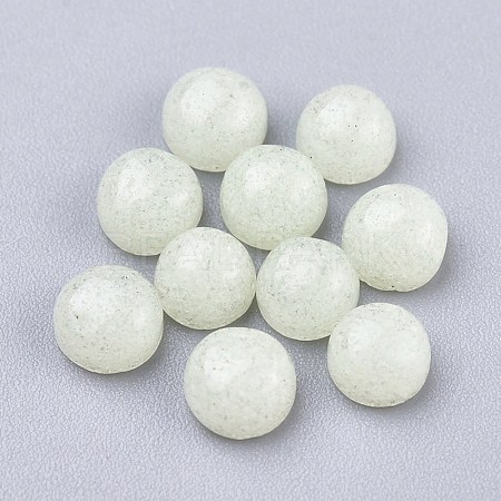 Synthetic Luminous Stone Cabochons X-G-P393-R63-4MM-1