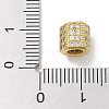 Rack Plating Brass Micro Pave Cubic Zirconia Beads KK-L224-035G-3