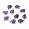 Natural Amethyst Pendants G-R469-03B-1