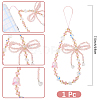 1Pc Bowknot Synthetic Quartz Bead Mobile Straps AJEW-BM0001-48A-2