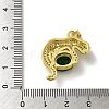 Rack Plating Brass Micro Pave Cubic Zirconia Pendants KK-A210-01A-G-3