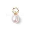 Natural Cultured Freshwater Pearl Rice Charms PALLOY-JF04820-2