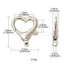 Zinc Alloy Lobster Claw Clasps PALLOY-YW0001-71-3