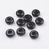 Natural Black Agate European Beads G-G740-14x12mm-35-1