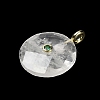 Natural Mixed Gemstone Faceted Pendants G-A287-02G-4
