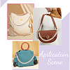 CHGCRAFT 2Pcs 2 Style Plastic Imitation Pearl Beaded Double Strand Bag Handles DIY-CA0005-94-5