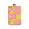 304 Stainless Steel Enamel Pendants STAS-U039-10G-1