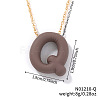 Alloy Initial Pendant Necklaces RS8745-17-1