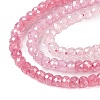 Transparent Gradient Color Cubic Zirconia Strand ZIRC-NH0002-01E-3