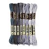 8 Skeins 8 Colors 6-Ply Polyester Embroidery Floss OCOR-M009-01A-05-1