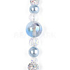 Glass and Acrylic and Imitation Pearl and Rhinestone Beads Strands MAK-T011-06G-2