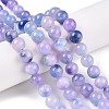 Dyed Natural White Jade Beads Strands G-T138-10mm-210-13-1