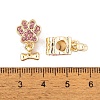 Rack Plating Alloy Rhinestone European Dangle Charms FIND-C055-19G-02-3