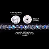 Electroplate Transparent Glass Beads Strands EGLA-YW0001-65B-3