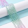 Transparent Glass Beads Strands X-GLAA-E036-07D-3