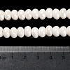 Glazed Porcelain Rondelle Beads PORC-Q001-01K-5