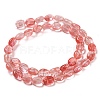 Cherry Quartz Glass Beads Strands G-M420-D07-01-3