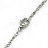 Trendy Unisex 201 Stainless Steel Twisted Chain Necklaces NJEW-L043-44P-3