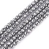 Non-Magnetic Synthetic Hematite Beads Strands X-G-G093-2mm-1