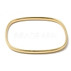 Rectangle Ion Plating(IP) 304 Stainless Steel Bangles BJEW-K238-13G-2