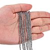 Non-Magnetic Synthetic Hematite Beads Strands X-G-G093-3mm-4