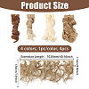 4Pcs 4 Colors High Temperature Fiber Doll Hairs DIY-GL0006-26-2