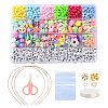 DIY Cute Colorful Beads & Pendants Kid Jewelry Set Making Kit DIY-LS0004-05-1