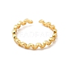 Rack Plating Brass Leaf Wrap Cuff Rings for Women RJEW-C050-10G-2