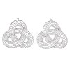 Tarnish Resistant 201 Stainless Steel Filigree Pendants STAS-S118-018P-1