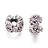 Alloy Rhinestone Spacer Beads RB-E534-01AS-C-2