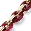 Handmade CCB Plastic Cable Chains AJEW-JB00645-02-3
