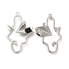 Glass Paper Plane Pendant PALLOY-K001-075P-01-1