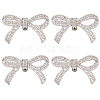 4Pcs Alloy Rhinestone Shoe Decoration AJEW-GF0009-29P-1
