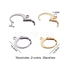304 Stainless Steel Leverback Earring Findings STAS-CJ0001-50-2