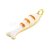 Brass Enamel Pendants KK-H527-05A-G02-2