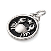 304 Stainless Steel Enamel Pendants STAS-A080-43P-09-2