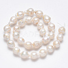 Natural Baroque Pearl Keshi Pearl Beads Strands PEAR-S012-66-2