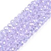 Electroplate Glass Beads Strands X-EGLA-A044-T4mm-B17-1