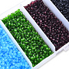 6000Pcs 5 Colors Frosted Opaque Glass Seed Beads SEED-YW0001-17-5